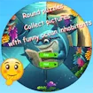 Round Jigsaw Puzzle – Collect Pictures of Funny Ocean Inhabitants